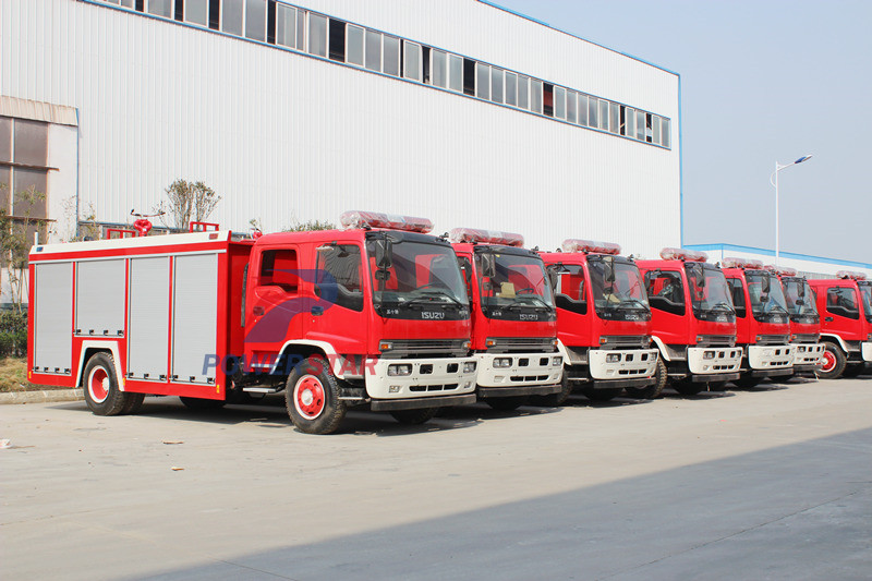 Cambodia- 6units Fire truck Isuzu