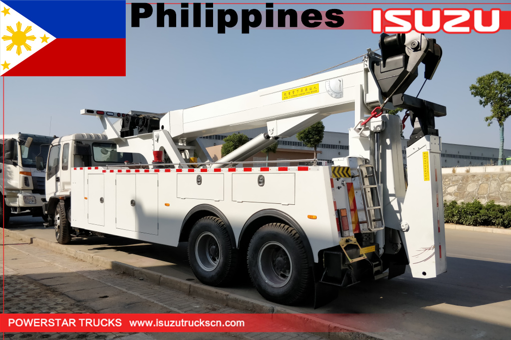 Philippines ISUZU heavy duty towing wrecker for sale