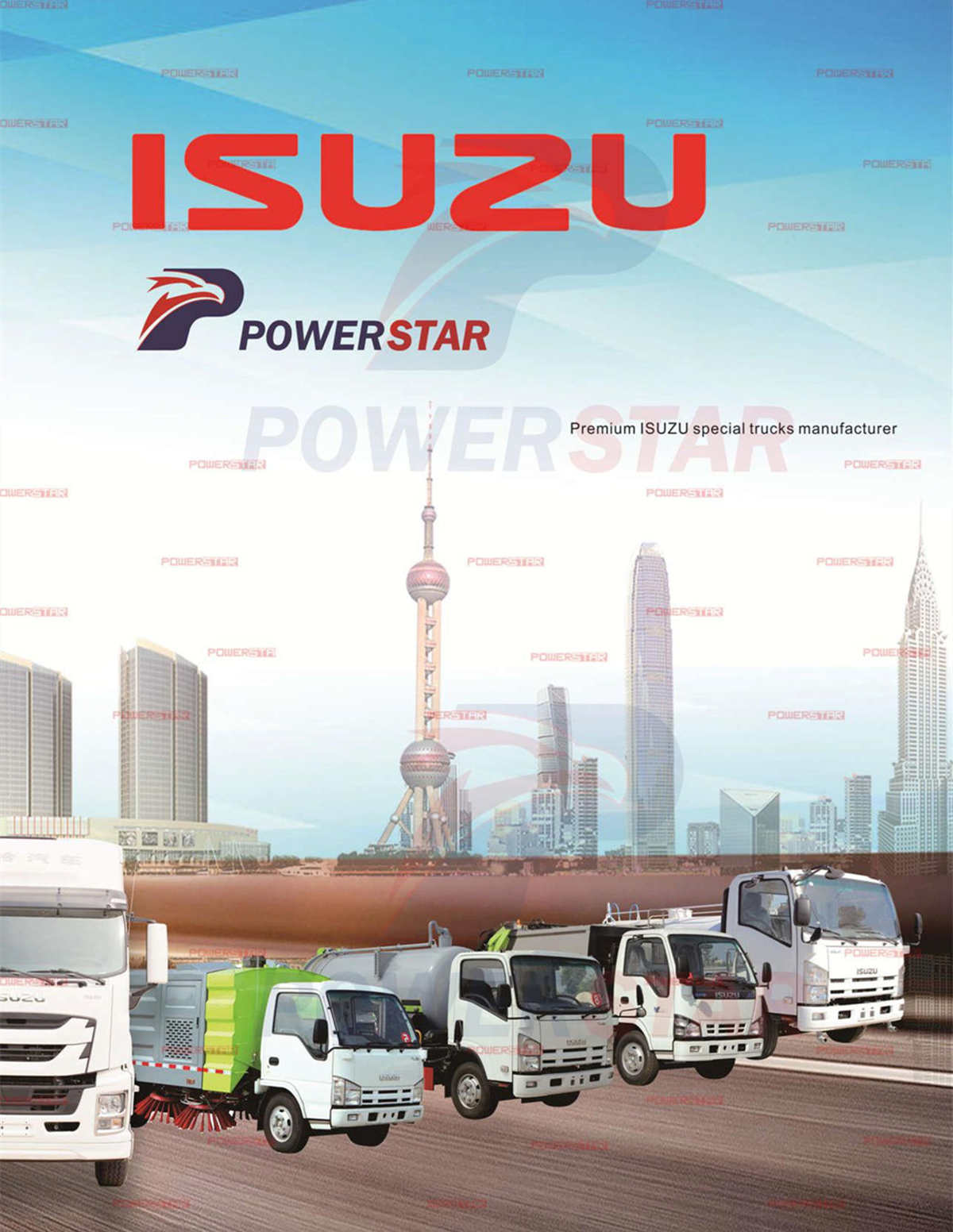 POWERSTAR professional ISUZU customized trucks catalogue