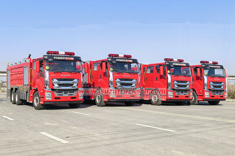 4 unit Isuzu 6x4 GIGA 520hp heavy rescue fire truck are exported to Philippine