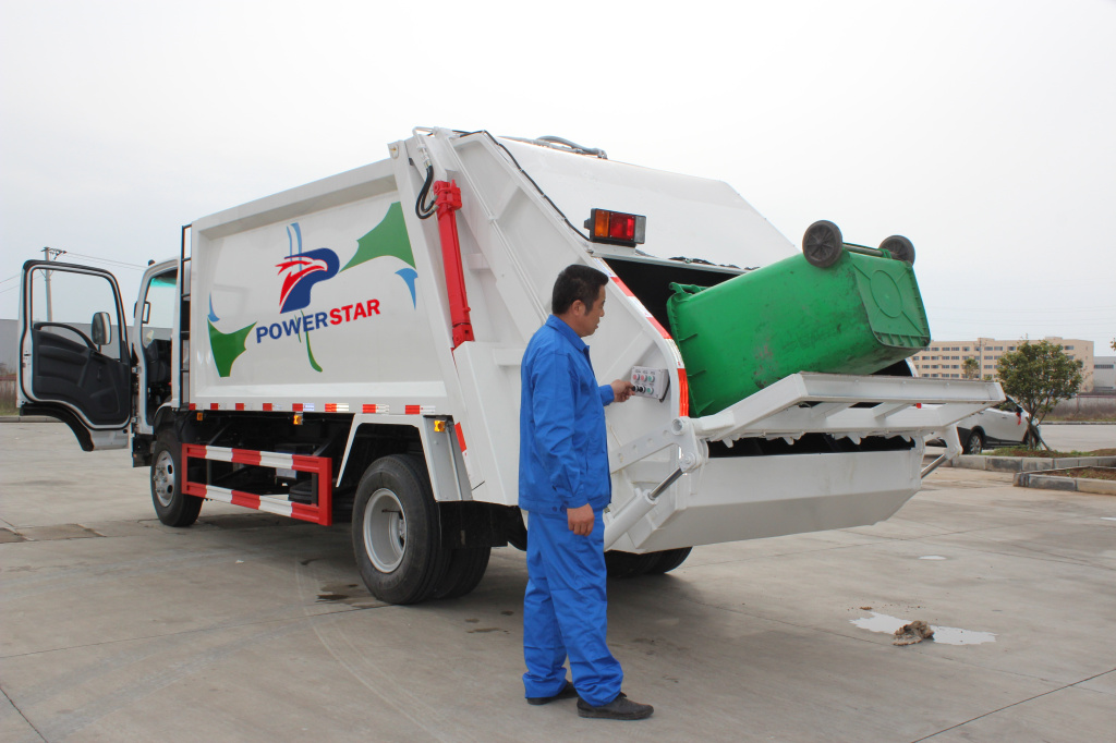 How to test Garbage compactor truck Isuzu waste collector vehicle? 