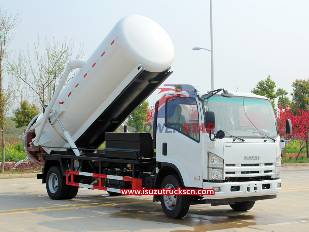 The main process of Isuzu sewage tanker truck