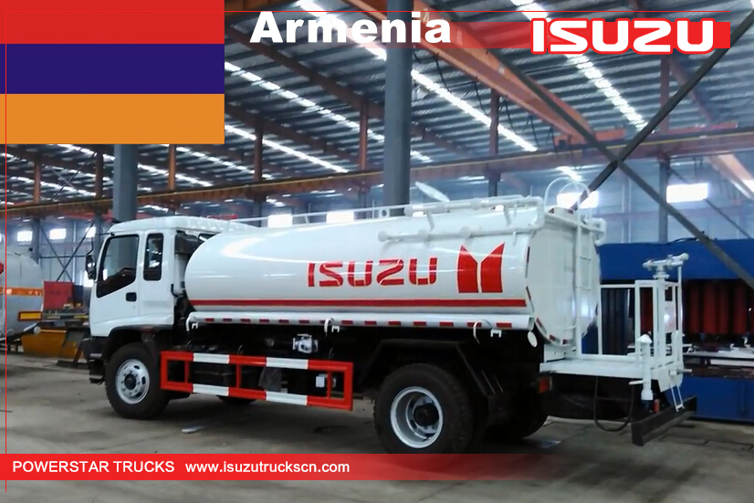 Armenia - 1 Unit Water Bowser Tank truck Isuzu