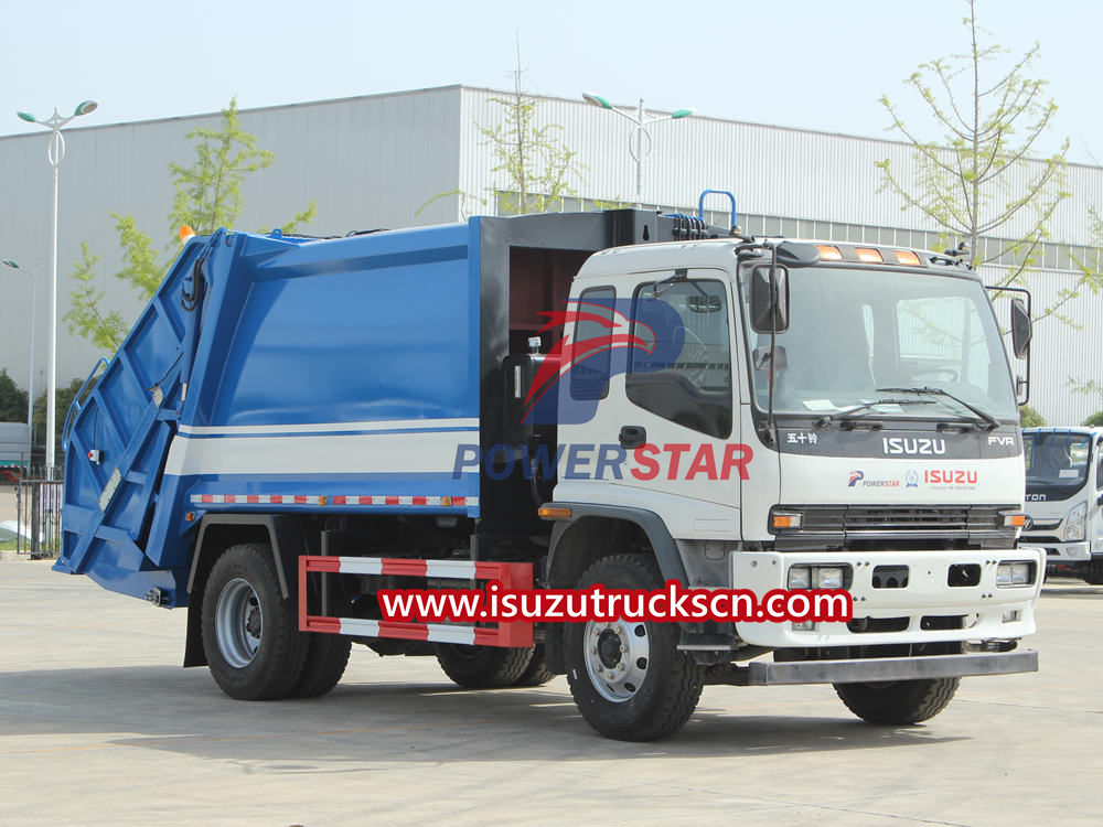 Advantages of Isuzu FVR trash compactor truck