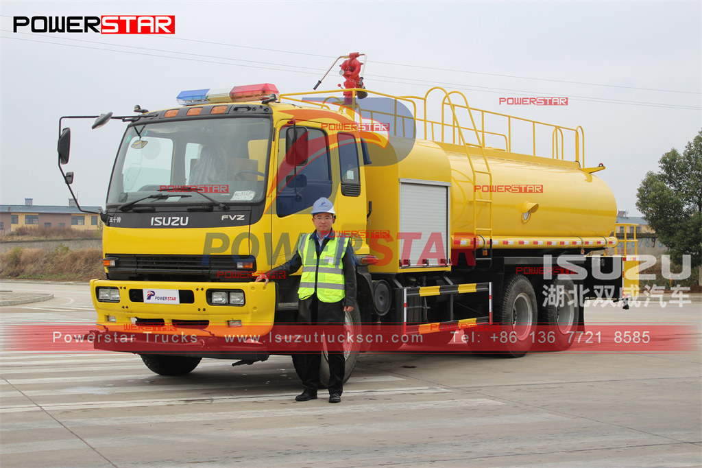 ISUZU 16cbm water tank fire fighting truck export Philippines Manila