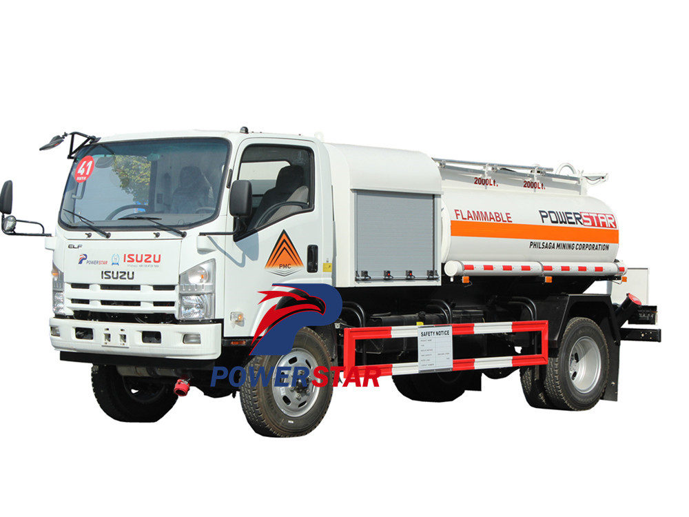 Isuzu 700P 4x4 combined fuel pump tanker truck user's manual