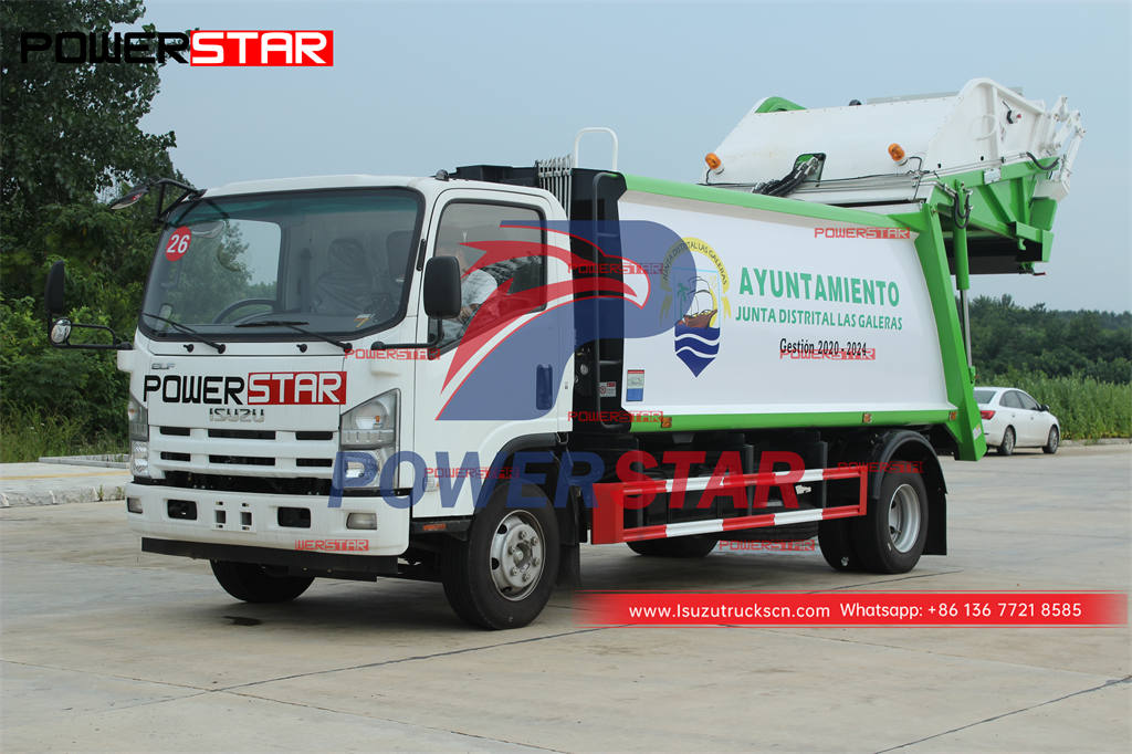 How to maintain the hydraulic cylinders of ISUZU refuse compactor truck?