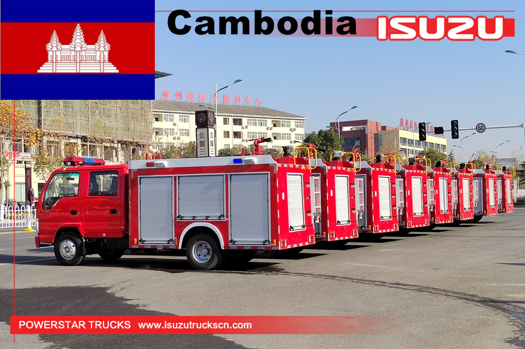 Cambodia - 8units ISUZU Water Fire Engine Truck