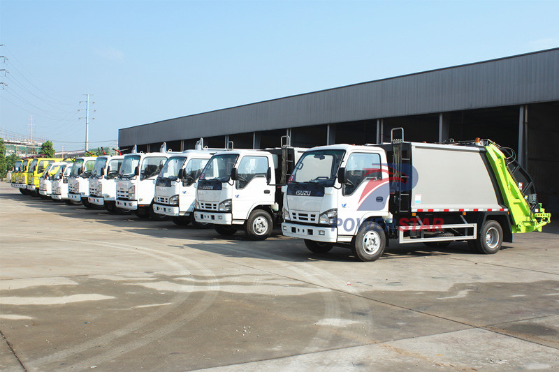 Angola - 4 Unit 6cbm ISUZU Waste Compactor trucks