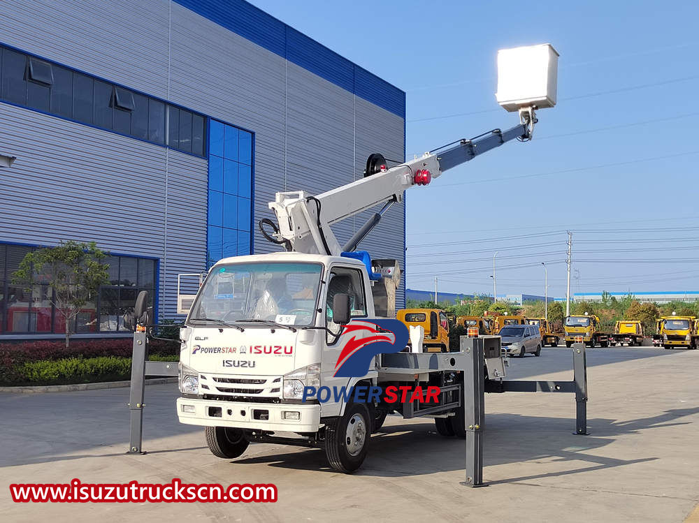 Introduction and uses of Isuzu aerial lift bucket truck