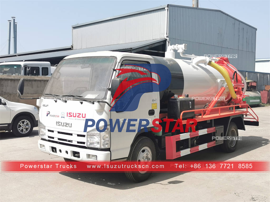 Vietnam - 1 unit ISUZU small vacuum tank truck loaded in container