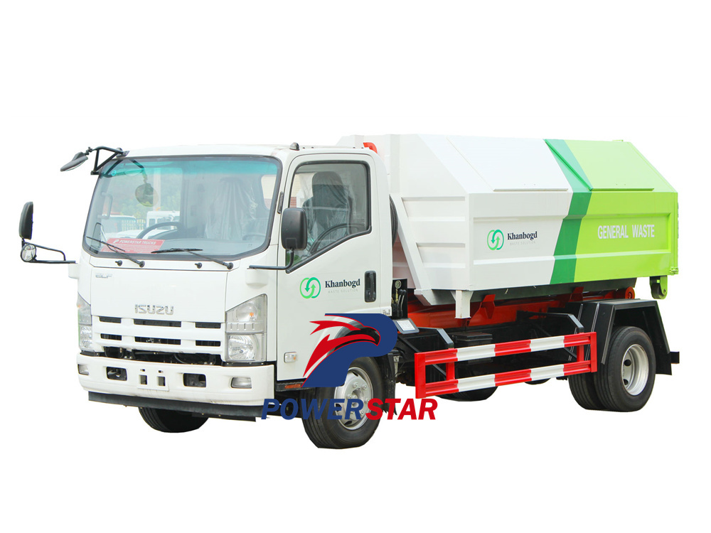 Isuzu NPR 700P 8cbm hook lift garbage truck user's manual