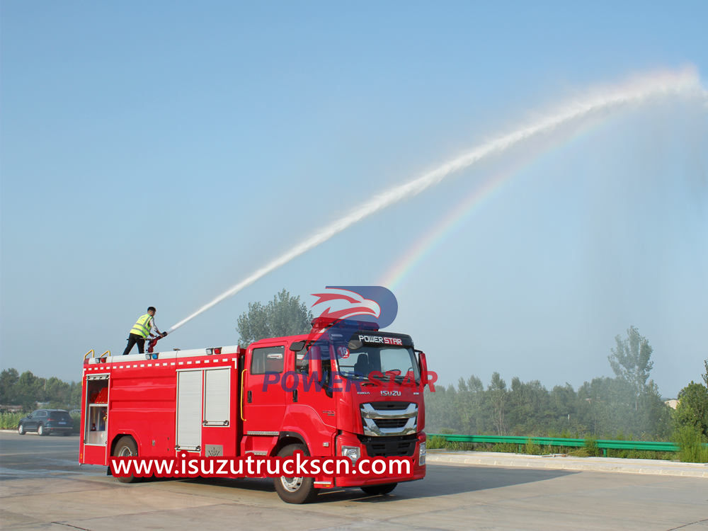 The importance of Sanwich PTO for Isuzu fire truck