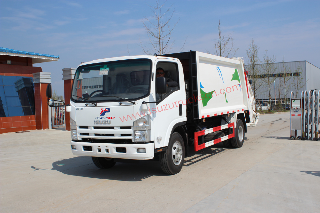How to operation Isuzu Refuse Compactor garbage truck?