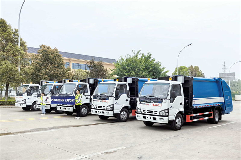 Nigeria customer order 5 unit ISUZU 8CBM Garbage Compactor Trucks