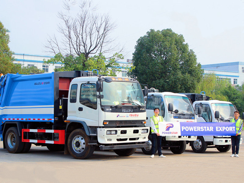 How to shipping Isuzu garbage compactor trucks