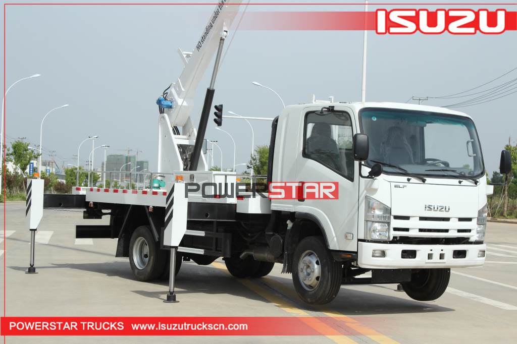 4x2 ISUZU 12-16m ELF aerial working platform truck with basket 